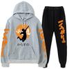 Volleyball Boy Hoodies Pants Sets Anime Suit Sweatshirt Streetwear Men Women Pullover Suit Tracksuit Sportwear Spring Autumn