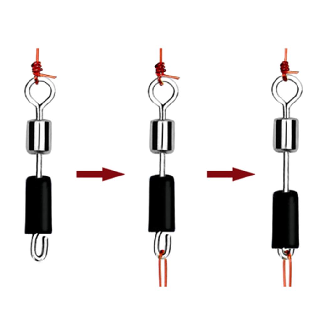 Рыболовные вертлюжки-бочонки Высокопрочные вертлюжки с шарикоподшипником Застежки для приманок Клипса-коннектор Морская или пресноводная рыбалка