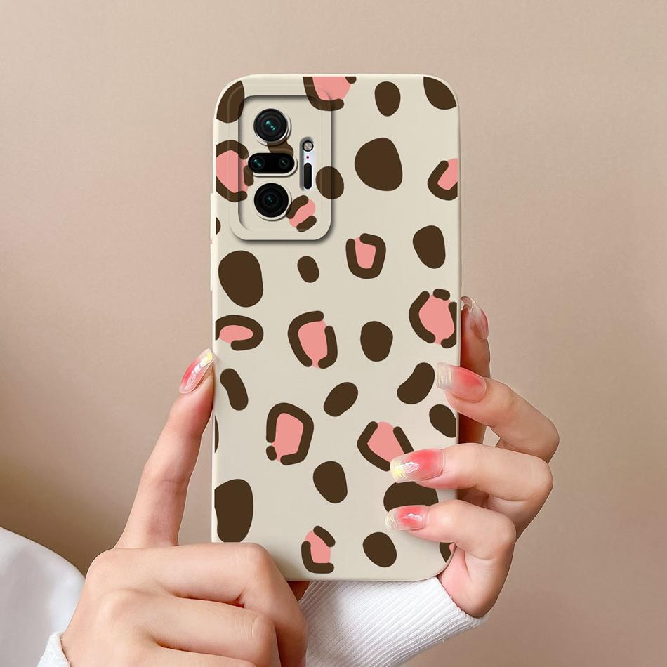 For Redmi Note 10 Pro Max Phone Case Cat Liquid Silicone Full Coverage Anti Drop Funda For Xiaomi Redmi Note 10Pro Max Bumper