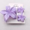 3PCS Hawaiian Gradient Flower Hair Claw Clip For Women Girl Fashion Plastic Non Slip Hold Hairpin Barrette Hair Accessories