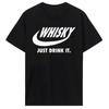Summer Hot Sale Novelty Drink Whisky T Shirt Unisex Funny Short Sleeve Fashion Hip Hop Cotton Crewneck Whiskey Print Unisex T-Shirt