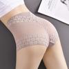 Сексуальные кружевные трусики с цветочным принтом, трусы с высокой талией, ажурные трусы, шорты для мальчиков большого размера, максимум 150 кг