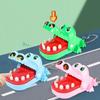 Crocodile Teeth Toys Biting Finger Dentist Games Interactive Alligator Family Party Toy Creative Non‑Toxic Keychain for Kids