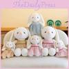 Gauzy Skirt Wear Rabbit Plush Toy Stuffed Animal Doll Decorations Gift Kids