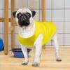 Жилет для собак, однотонная эластичная хлопковая футболка с круглым вырезом, летняя одежда для домашних животных, костюм щенка
