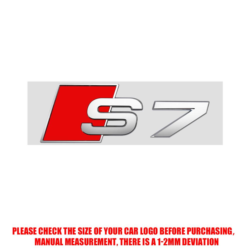 3D Metal S3 S4 S5 S6 S7 S8 Emblem Sticker Badge Decals Auto Side Body Trunk Stickers Center Cover For Audi b6 a5 a3 8p S RS5 RS8