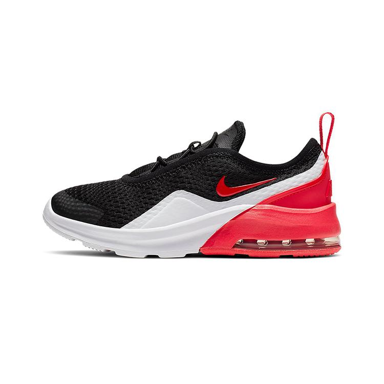 Nike Air Max Motion Шнуровка Детские Повседневные Кроссовки Черный Белый Красный Дети Возраст 3 7 Лет AQ2743-007
