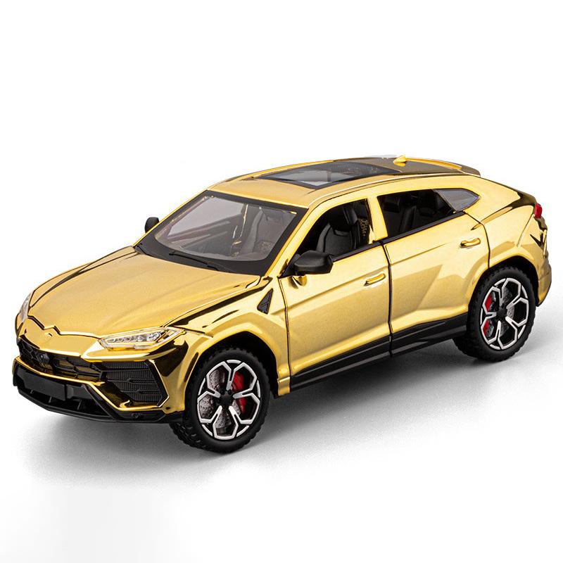 1/24 Lamborghini URUS внедорожник сплав гальваническое покрытие модель спортивного автомобиля литой металл гоночные автомобили модель автомобиля симуляция звук свет детская игрушка подарок