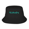 Мятно-зеленая панама с логотипом Kubota, летняя кепка-ведро, хип-хоп, для рыбалки, унисекс, ретро-узор, компактная, защита от солнца