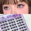 Curled Self Adhesive False Eyelashes Sweet Cluster False Lashes Glue Free Fake Eyelashes  Daily