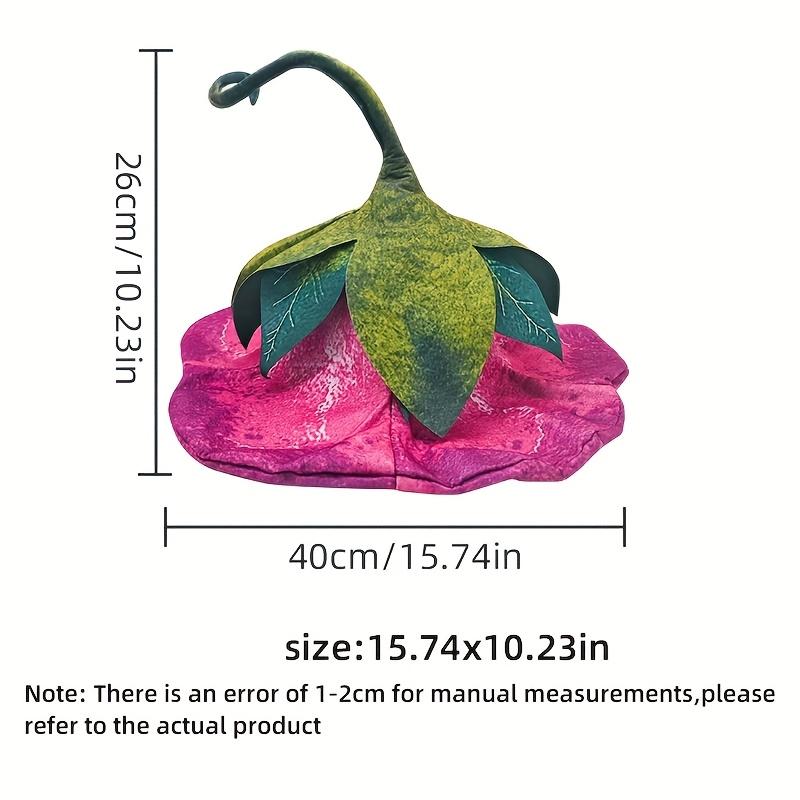 1Pc New Flower Hat - Cute Wide-Brimmed Soft Hat, A Halloween Costume Accessory, Fun Photo Prop And Unique Party Look Suitable For Festive