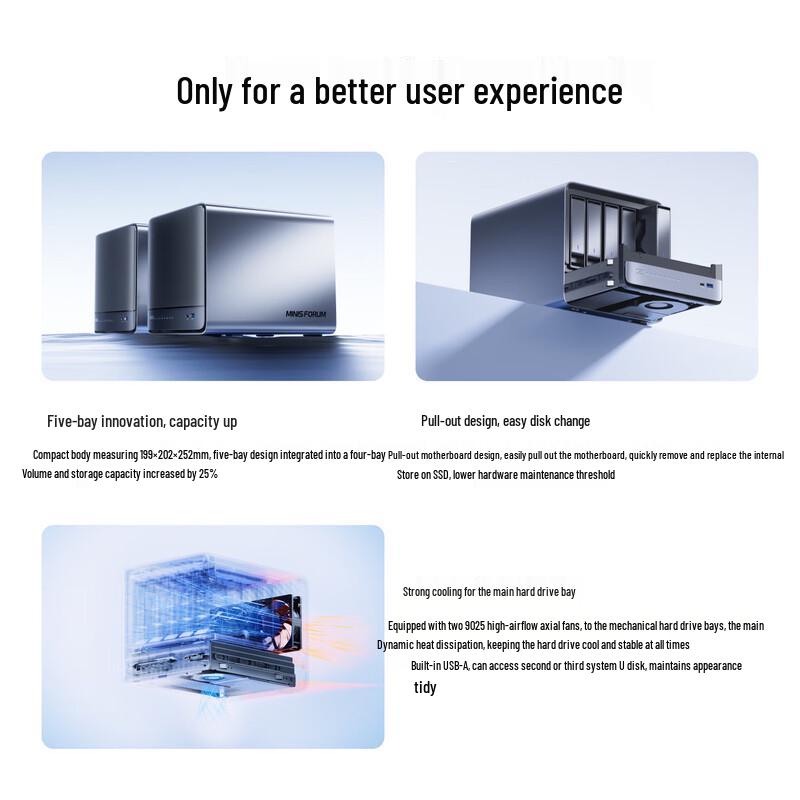 MINISFORUM N5 Air Ryzen 7 255 Mini PC (CN version)