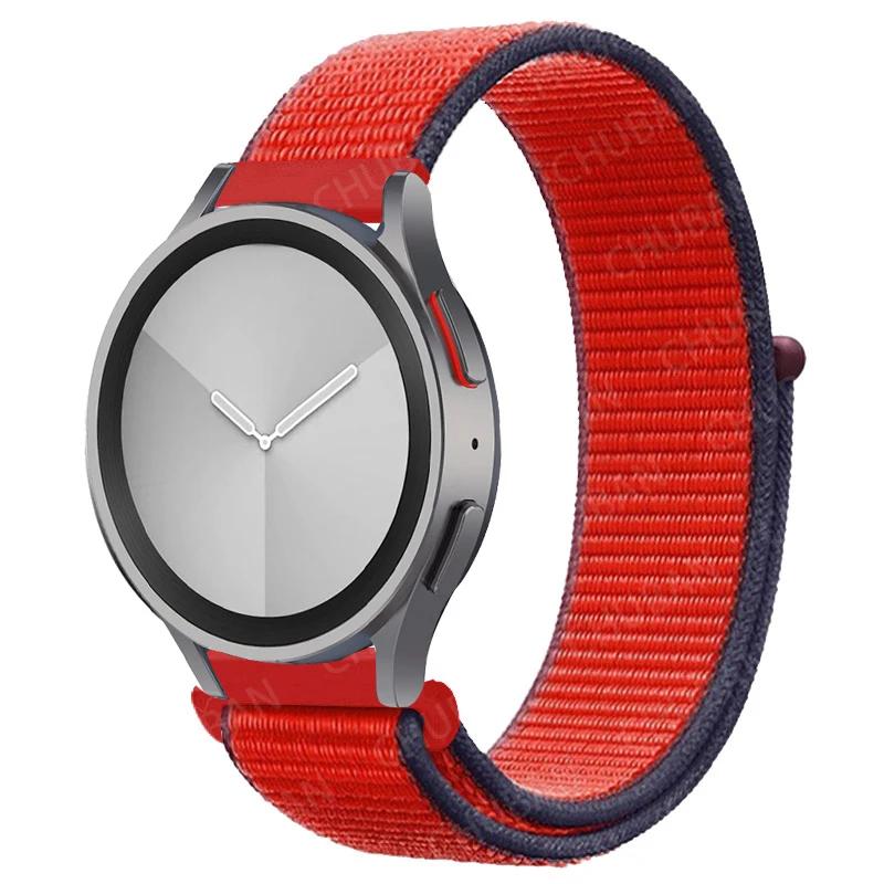 Nylon Loop Band For Samsung Galaxy Watch 6/5/pro/4/Classic/active 2 43-47-44mm 20mm/22mm Sport Bracelet Huawei Gt 4/2/e/3 Strap