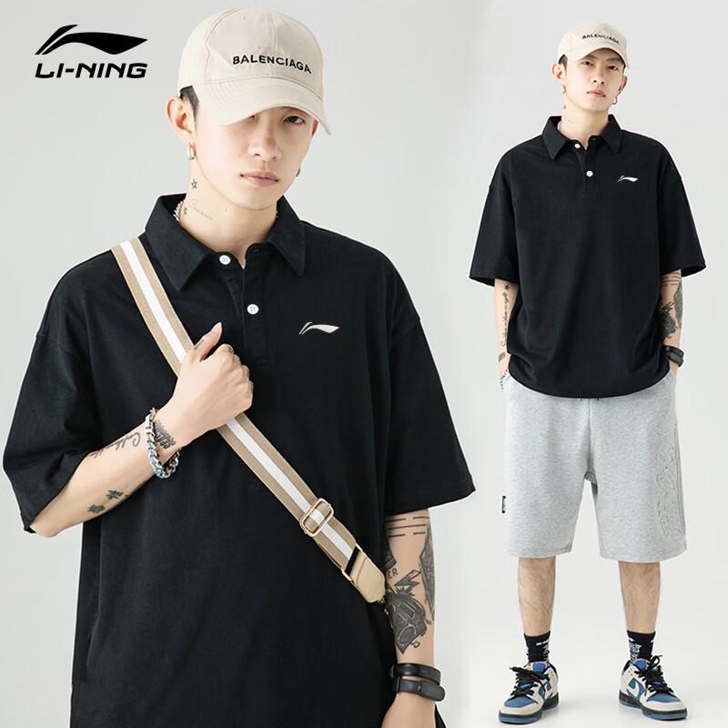 Li-Ning Мужская хлопковая рубашка-поло Лето 2026
