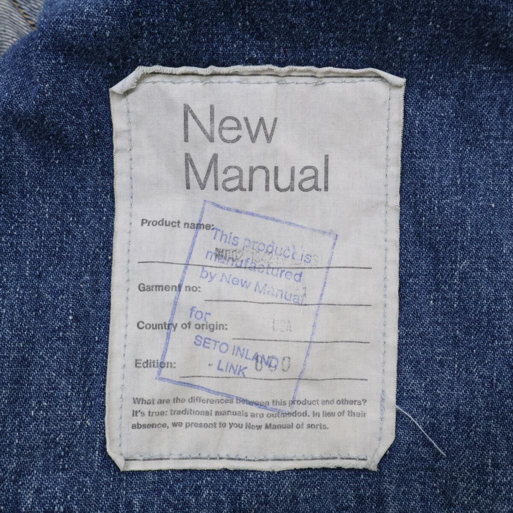 New Manual ×SETO INLAND LINK PT-SIL-0001 1942LV JEANS Denim Bottoms 36 IndigoUsed