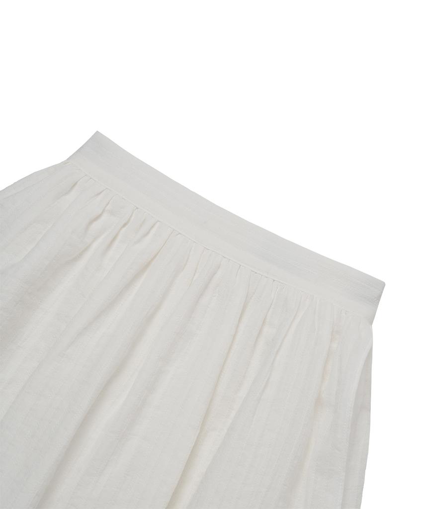 Canvas Double Wrap Mini Skirt_White