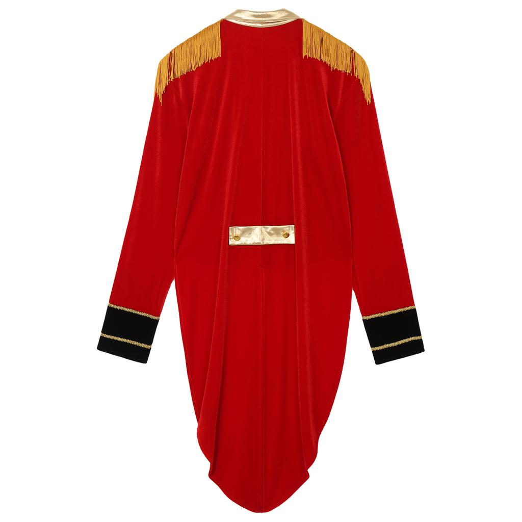 Мужской костюм циркового манежа на Хэллоуин, укротитель львов, шоумен, фрак, куртка, нарядное платье для косплея