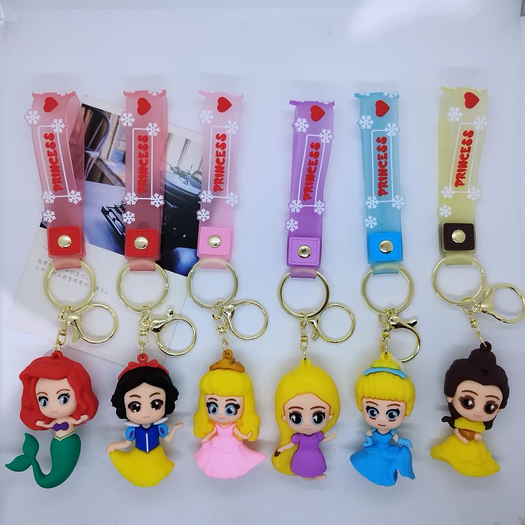 Creative Cartoon Mermaid Doll Series Doll Keychain Bag Car Keychain Accessories Kawaii Cute Personalized Gifts Y2k Fashion Toys