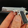 1:3 Металлический Золотой M1911 Colt Игрушечный Пистолет Модель Поддельный Пистолет Мини Сплав Брелок Выглядит Реалистично Коллекция Pubg Реквизит Подарок на День Рождения Подвеска для Мальчика