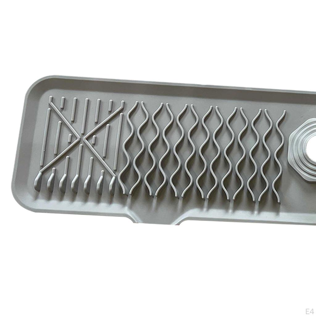 Silicone Sink Faucet Mat Dish Drying Keep Your Countertop Dry and Clean
