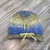 Gradual change color wool knitted wool hat women's autumn and winter big head circumference drawstring stacking hat thermal pullover hat