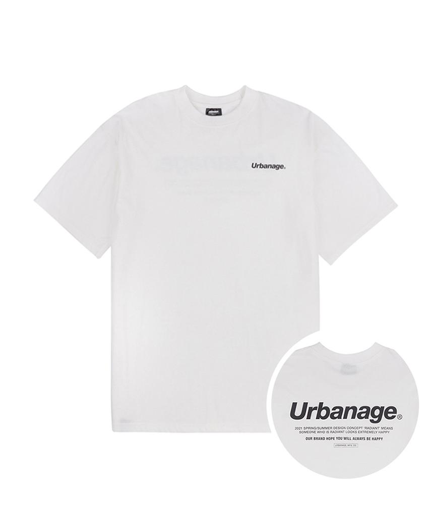 URBANAGE [2Pack] Basic Logo Oversized Short Sleeve (4 Colors)