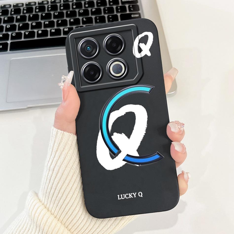 Для Infinix GT 20 Pro X6871 Чехол для телефона с счастливой начальной буквой Для Infinix GT20 Pro 5G Мягкие силиконовые противоударные чехлы