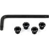 Sugino for SHIMANO Chainring Bolt 4 Pieces Black Lightweight Bolt #804 (4 Arms)