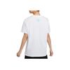 Nike SS23 Баскетбольная серия CHBL Letter Logo Повседневный свитер с круглым вырезом и коротким рукавом Футболка с заниженной линией плеч Женские топы Белый HF6161-100