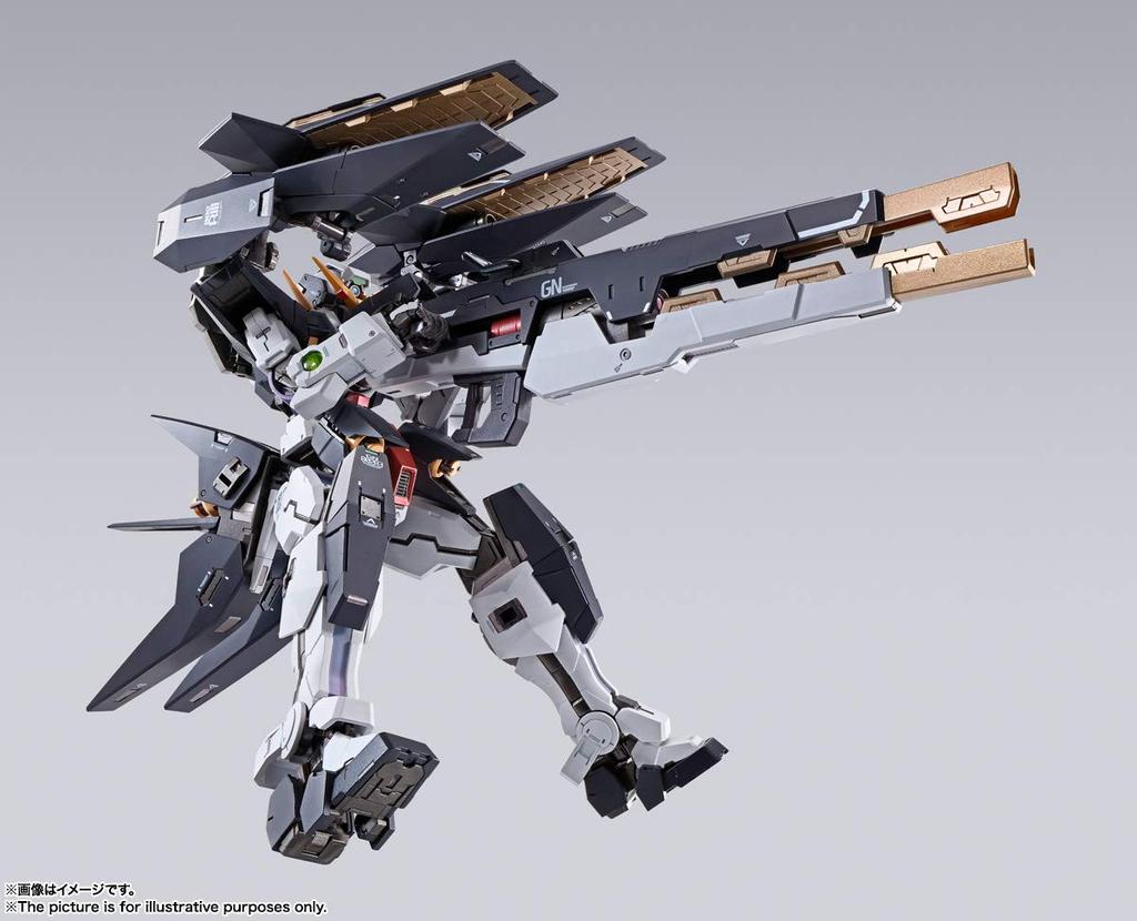 TAMASHII NATIONS МЕТАЛЛИЧЕСКАЯ КОНСТРУКЦИЯ Мобильный костюм Гандам 00 Гандам Динам Ремонт III Приблизительно. 180 мм ABS и ПВХ литая подвижная окрашенная фигурка BAS61091