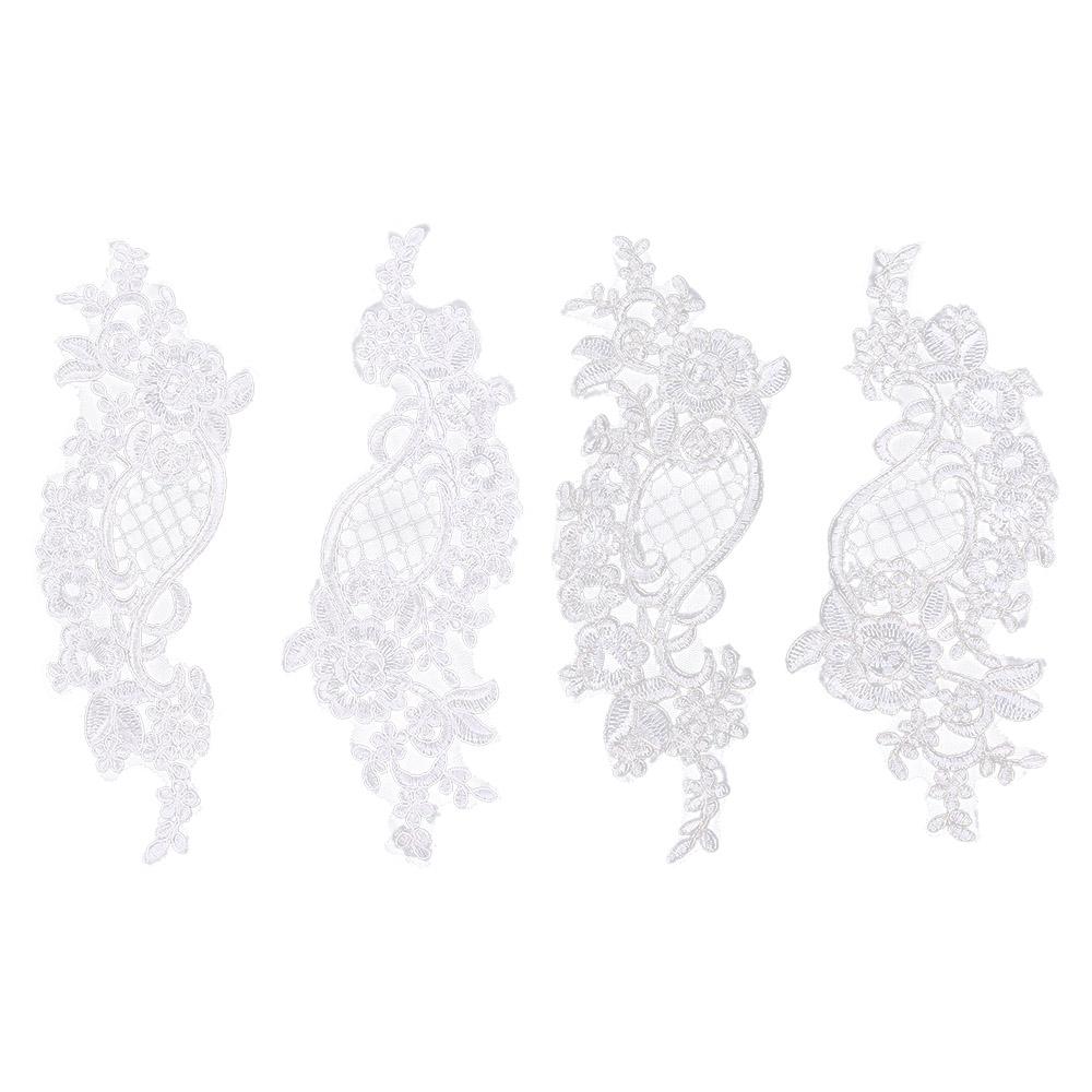 Элегантные роскошные аксессуары для одежды, свадебное платье, шитье, кружевная аппликация, кружевная ткань, вышивка