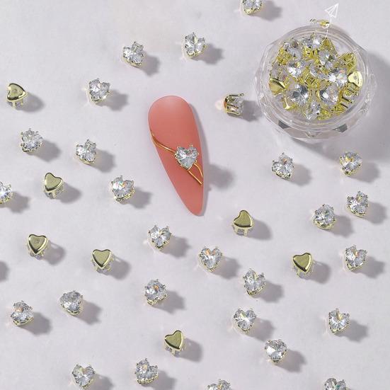 20 шт. украшения для ногтей неправильной формы, сверкающие, неокисляющиеся, нержавеющие, цинковые, блестящие, украшения для дизайна ногтей, маникюр, сделай сам