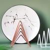 Organizer Bookshelf Student Stationary Triangle Bookend Book Holder Iron Book Stand Record Rack