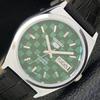 REFURBISHED SEIKO 5 AUTOMATIC MENS WATCH JAPAN MADE GREEN DIAL CUSTOM A440039-2 QV90-a440039