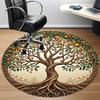 1pc Tree Life Office Round Area Rug, Under Office Chairs Bedroom Living Room Home Decor, Room Deco, Available in Various Sizes
