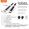 Running Boards, 6" Step Bars Compatible with 2015-2023 Ford F150-Crew Cab/2017-2023 Ford F-250 F-350 Super Duty Crew Cab, 201 Stainless Steel Side
