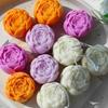 3D Rose Flower Scented Candle Silicone Mold Car Decoration Aroma Plaster Resin Molds Candy Chocolate Baking Mould