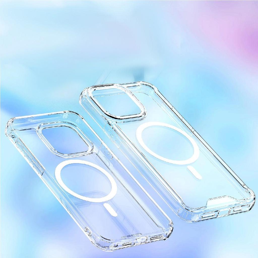 Samsung Galaxy S25 Clear Corner Case MagSafe Protective Case - Transparent