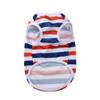 Striped Dog Clothes For Small Dogs Cats Vest Costume Thin Breathable Puppy T-shirt Chuihuahua Pullover Independence Day French Bulldog Supplies