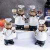 Model Farmhouse Cake Shop Decor Handicraft Chef Resin Figurines Festival Decor