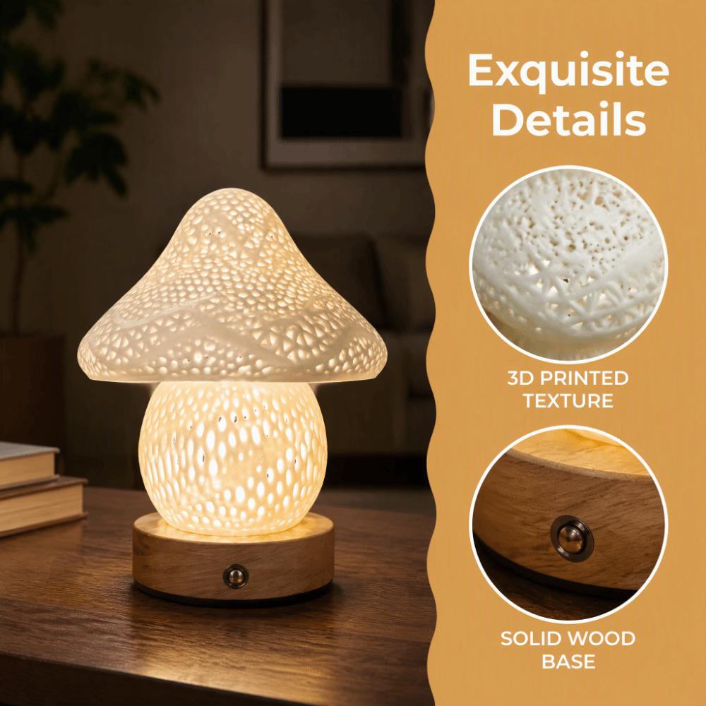 Nordic Minimalist Night Light USB Rechargeable Ambient Decor Lamp 3D Printed Lamp Indoor Decor