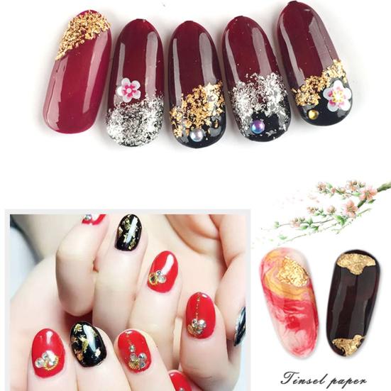 Lightweight Nail Cover Glitter Paper Long Lasting