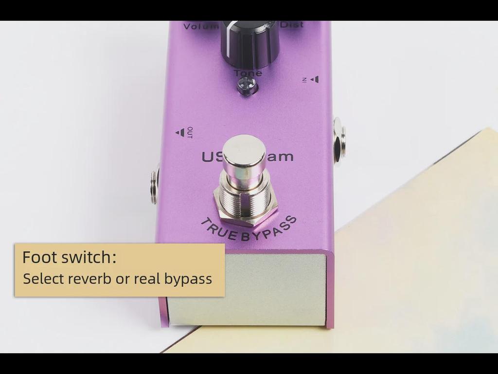 Компактная педаль эффектов для электрогитары: 10 эффектов, включая эквалайзер, дисторшн, овердрайв, фузз, хорус, симуляцию и задержку.