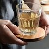 Acacia Wood Coasters Craft Wooden Insulation Pad Wooden Coffee Cup Desk Mat Wooden Decoration