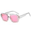  Vintage Square Sunglasses for Women Men Thick Frame Double Bridges Eyewear Female Fashion Polygon Sun Glasses