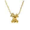 [P3287] - Gold-plated 'Rabbit' Children's Necklace - 10x9 Mm