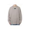 Fear of God Essentials Мужская футболка с длинным рукавом, меланжево-серая, Топы мужские 125SU244201F