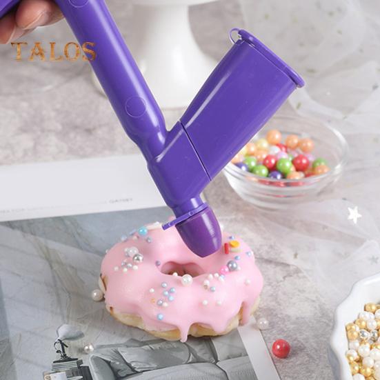 1 комплект, аппликатор из искусственного жемчуга с силиконовой насадкой 4 размеров, пищевой пластик, конфетные бусины, инструмент для украшения торта, десерта