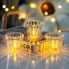 Electronic CandlesCrystal Cups Wax Night Lights Party Gatherings Camping Dormitories Bedrooms Luminous Decorative Items