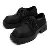 Paris Mickey Derby Shoes Versatile Casual Leather Shoes Platform Heightening Black High-end Big Head Men's Shoes 58865-A